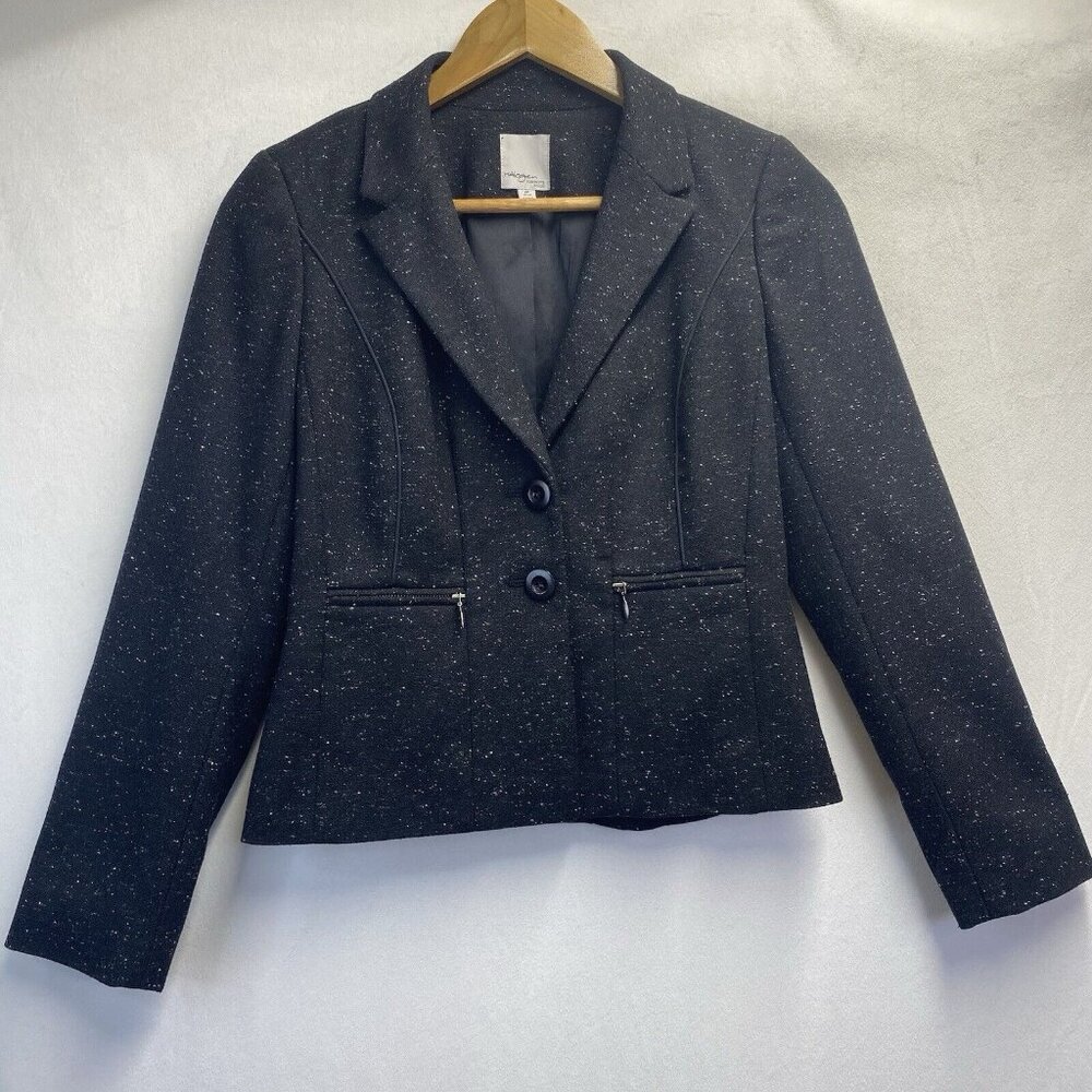 Halogen for Petite Focus Single Breasted Two Buttons Notch Lapel Blazer Women 0P